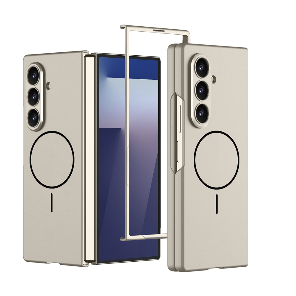 Galaxy Z Fold 7 Kılıf Wireless Şarj Özellikli Zore Kıpta M-safe Kapak - 4