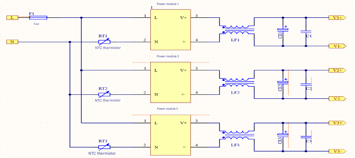 hlk-50MxxC-multi-channel-application-circuit