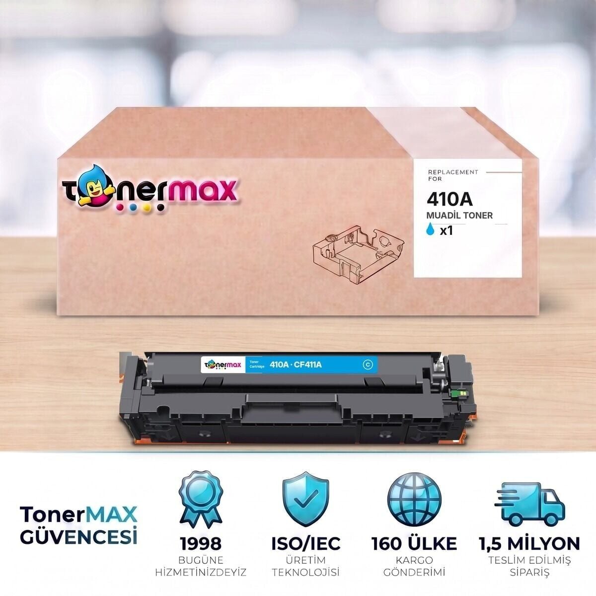 CF411A Mavi Muadil Toner