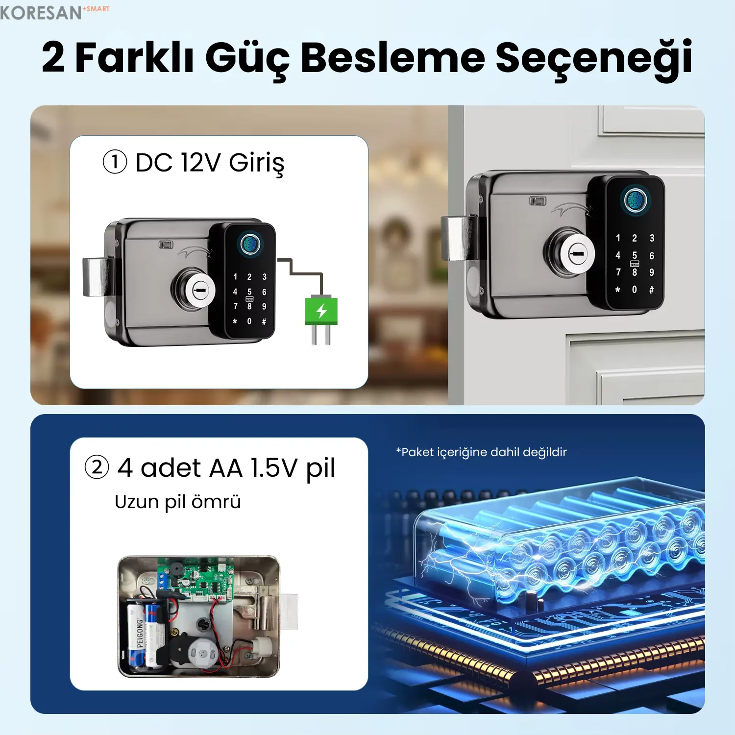 SL2 Tuya Dijital Sürgülü Akıllı Kapı Kilidi