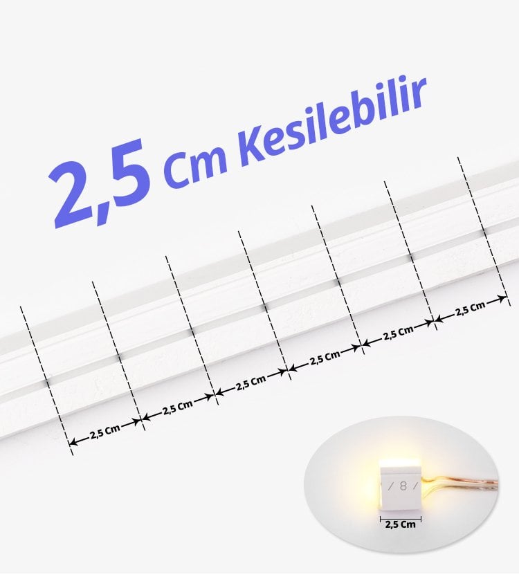 Powermaster 12 Volt 100 Metre Pembe Şerit Led