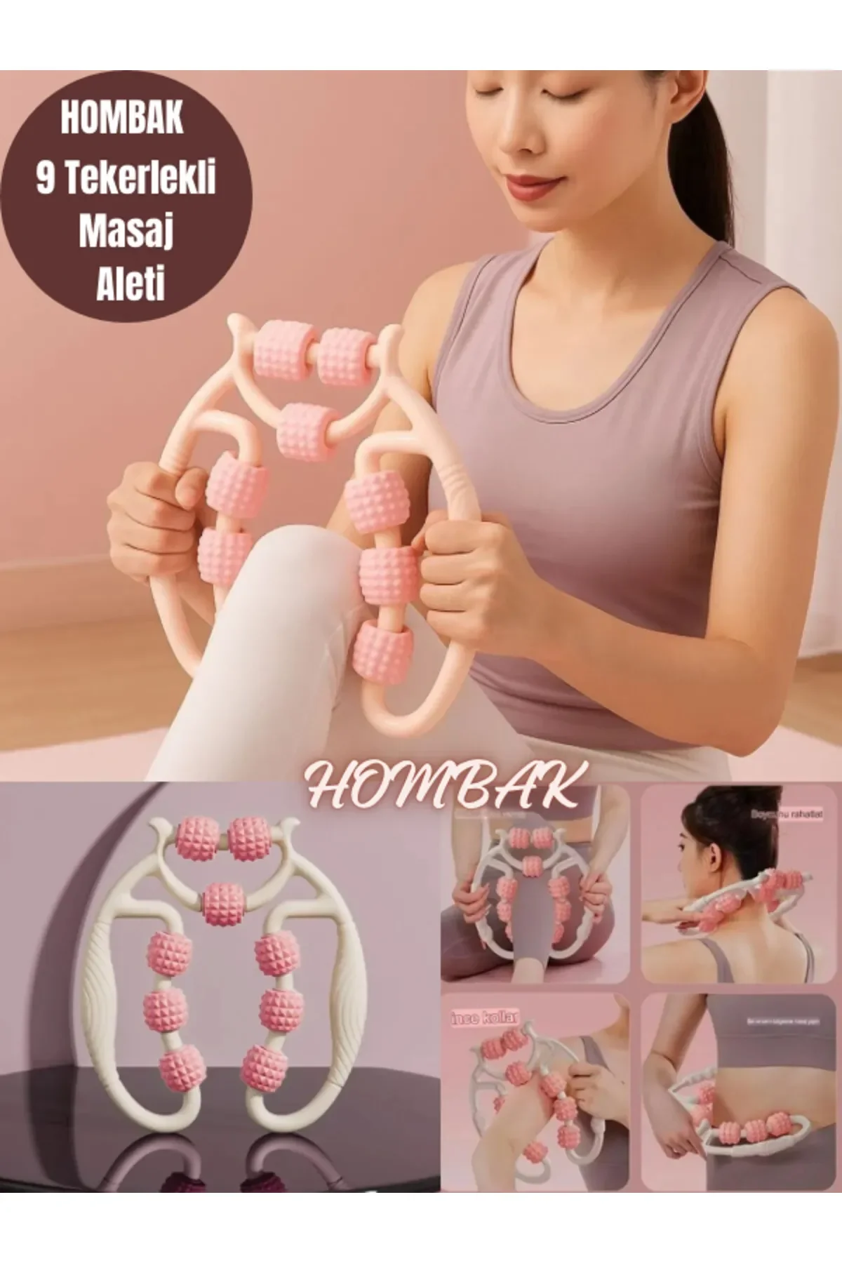 ANKAVERSE® 9 tekerlekli masaj silindiri detaylı görünüm