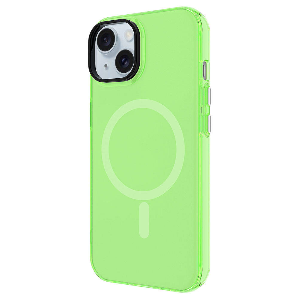 Apple iPhone 15 Plus Kılıf Zore M-safe Şarj Özellikli Buzlu Transparan C-Pro Sert Kapak - 17