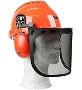 Oregon Yukon zincirli testere güvenlik kaskı, kulak korumalı ve ağ vizörlü (562412), turuncu, birim...