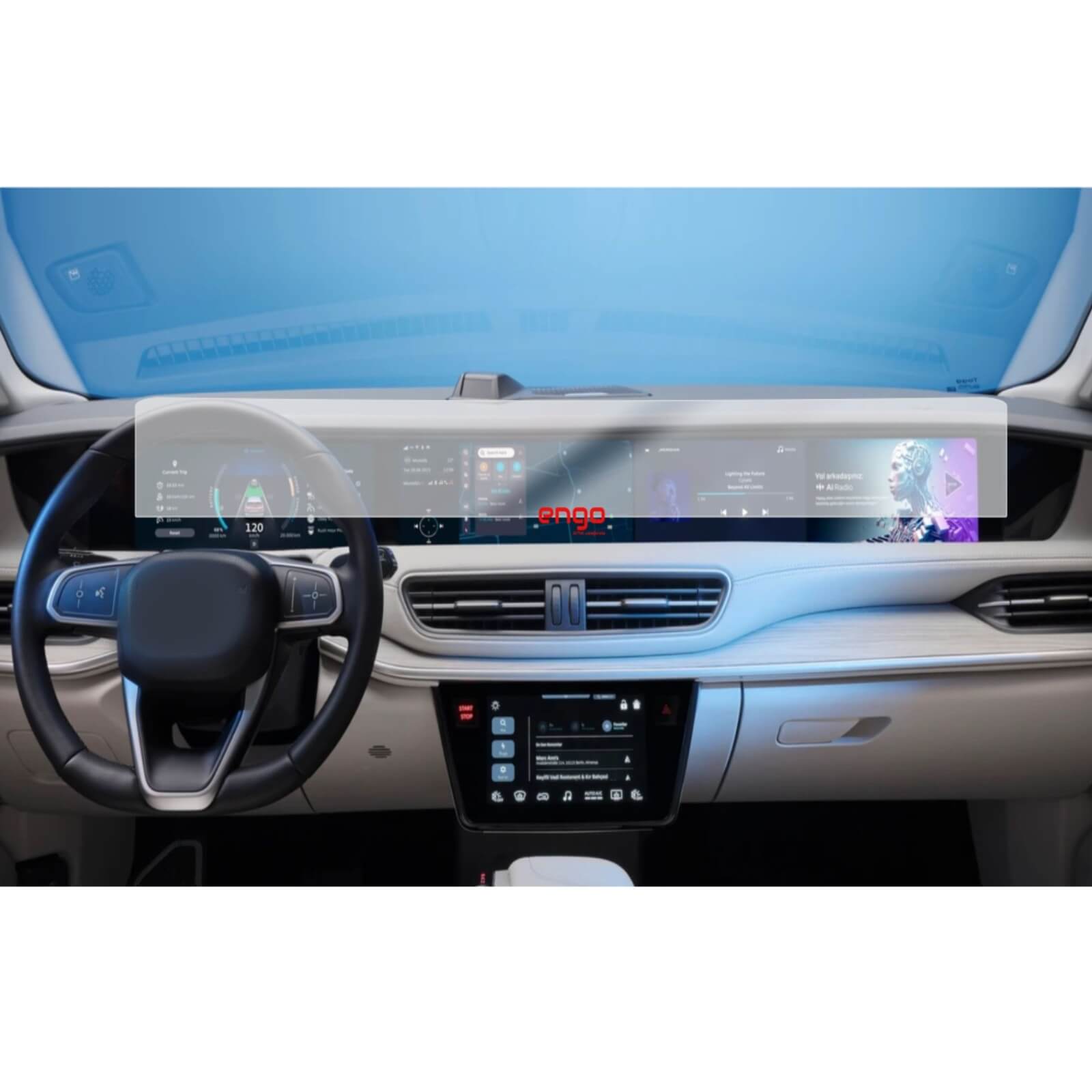 TOGG T10X Mat Ekran Koruyucu Multimedya Ve Dijital Gösterge