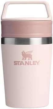 Stanley Cafe To-Go Travel Mug Termos Bardak, Pembe Kuvars (Rose Quartz), 0.23 Litre