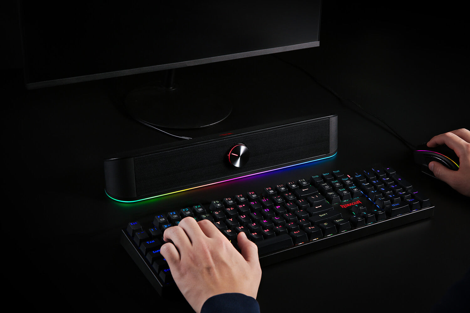 redragon rgb ses çubuğu