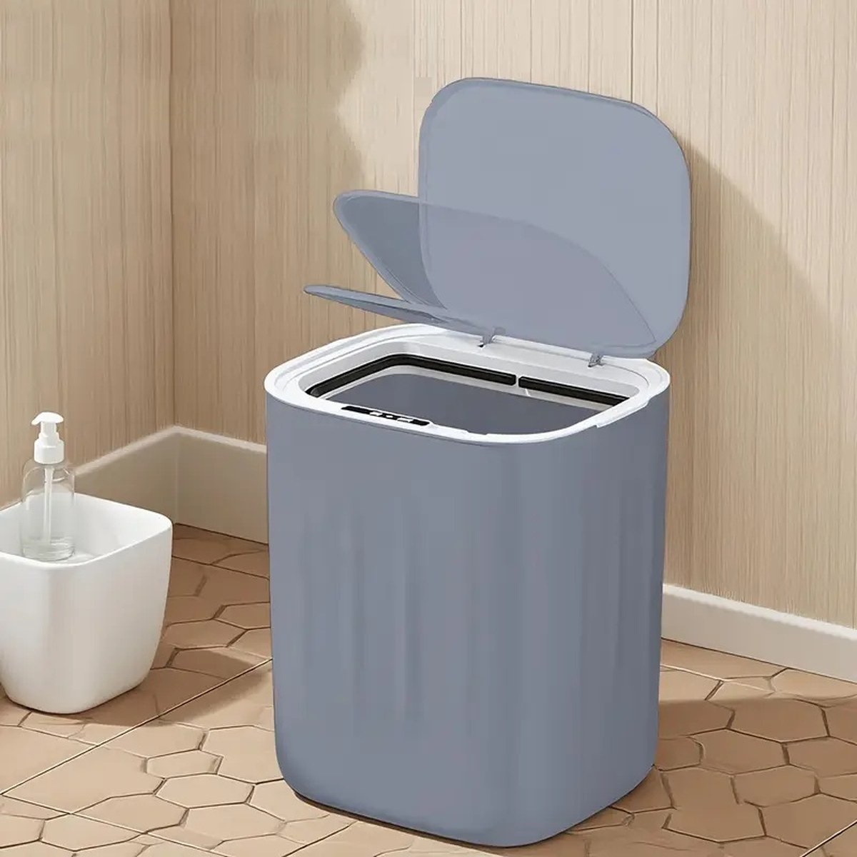 Greentech Sensörlü Akıllı Çöp Kovası 28 L, Gri (GT-SC07-T)