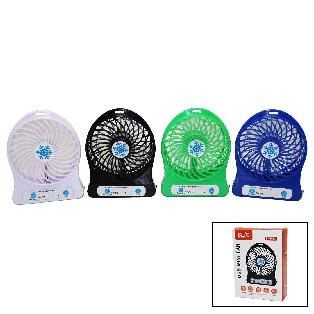 ANKAVERSE® Mini Fan USB Şarjlı Masa Üstü Mini Vantilatör