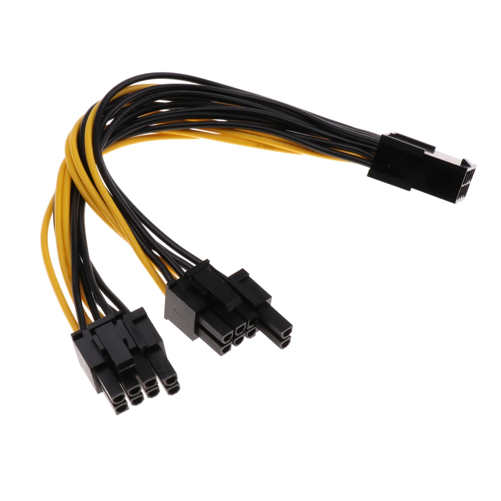 PCI-e 8 pin Female to 2x 8 Pin/ PCIe 8 pin-2x(6+2pin) Male Graphic Video Card Power Cable