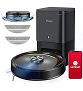 Ultenic T10 Elite Robot Vacuum Cleaner with Mop, Robotic Vacuum Self Emptying for 45 Days Hands-F...