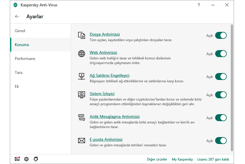 Kaspersky Antivir&uuml;s 2019 T&uuml;rk&ccedil;e 2 Kullanıcı 1 Yıl