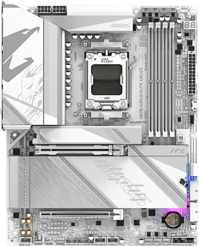 GIGABYTE X870 A ELITE X ICE AMD ANAKART