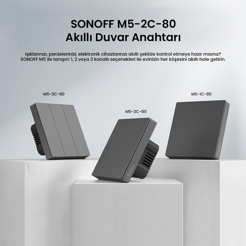 M5-2C-80 Akıllı Duvar Anahtarı