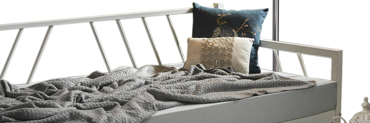 Glory Daybed Tek Kişilik Beyaz Sedir Metal Karyola