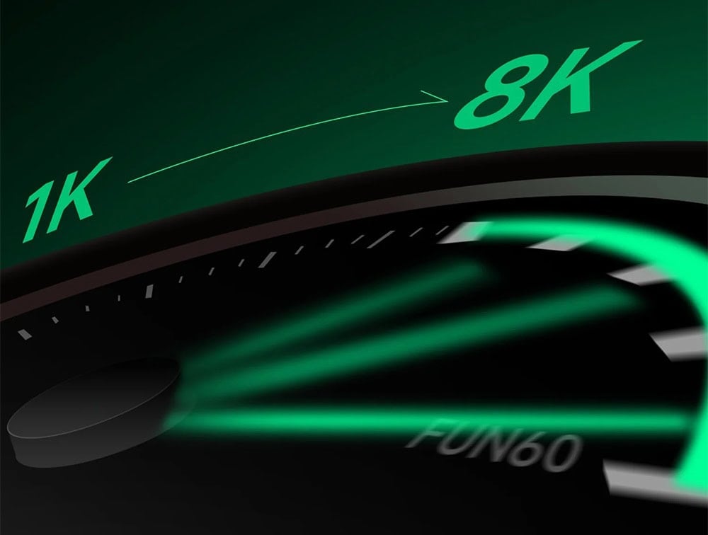 Akko Monsgeek Fun60 Ultra Shine Through Black Gaming Klavye H7