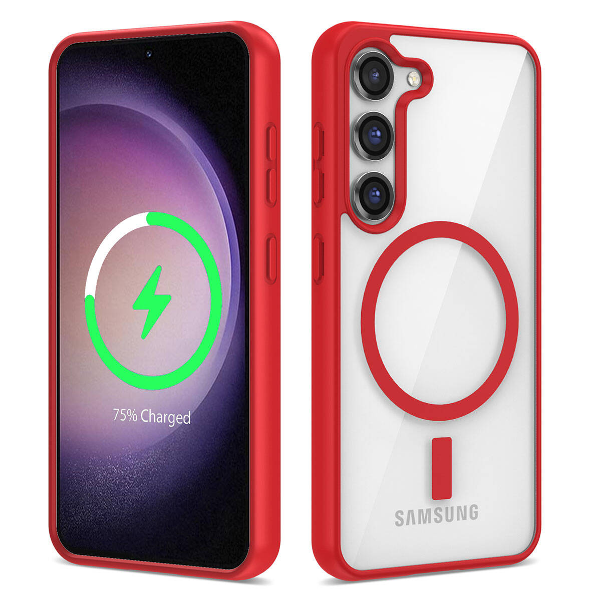 Galaxy S22 Kılıf M-safe Wireless Şarj Özellikli Silikon Zore Ege Kapak - 8