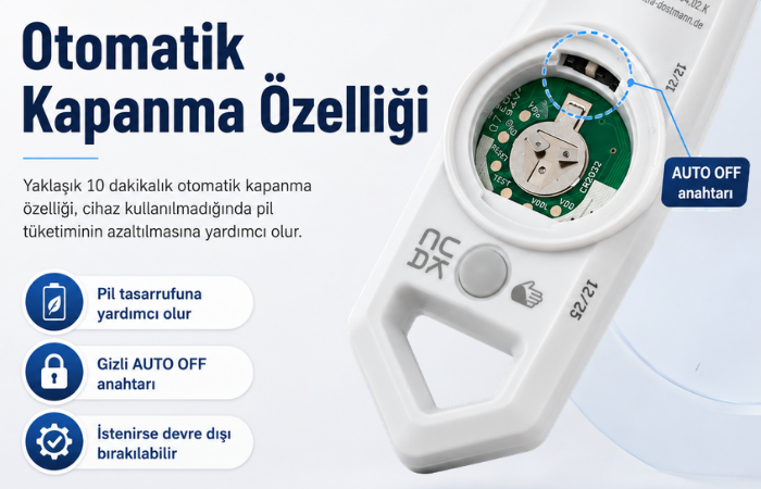 TFA 30.1064.02 Saplama Problu Su Geçirmez Gıda Termometresi Otomatik Kapanma Özelliği