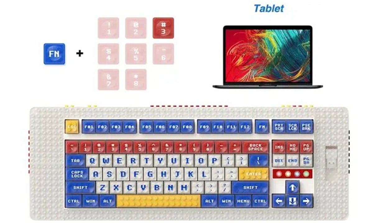 MelGeek Pixel Canvas Mekanik Klavye H12