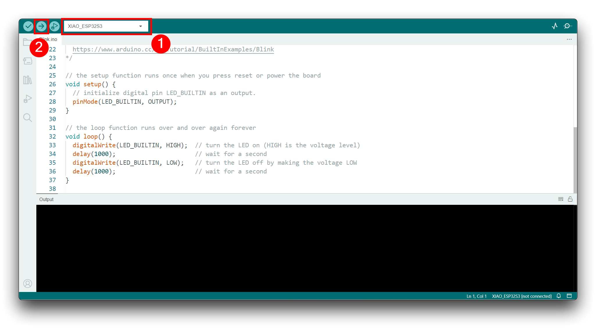 Arduino IDE yükleme çıktısı