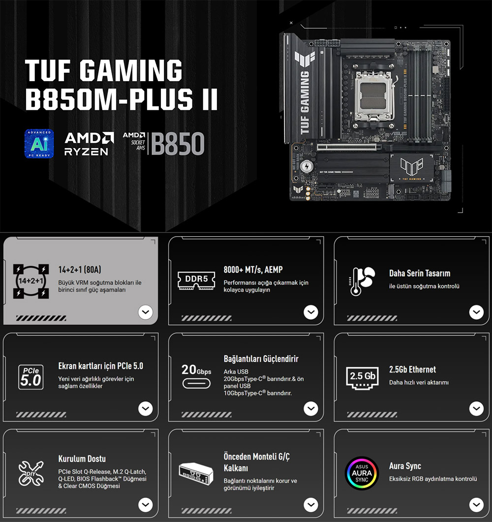 TUF GAMING B850M-PLUS II