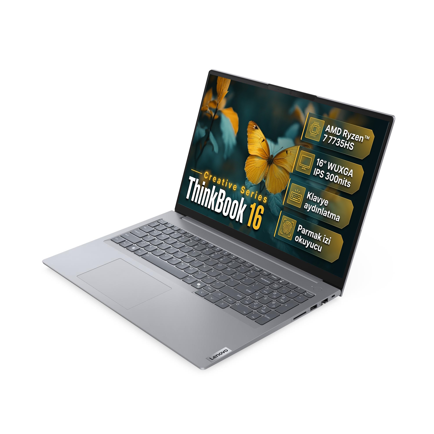 Lenovo ThinkBook 16 G7 ARP - Klavye ve Ekran Görünümü
