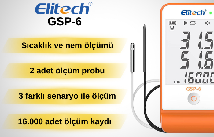 gsp-6 sıcaklık ve nem datalogger