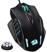 Redragon M908 Impact RGB LED MMO fare, yan tuşlu, optik kablolu oyun faresi, 1...