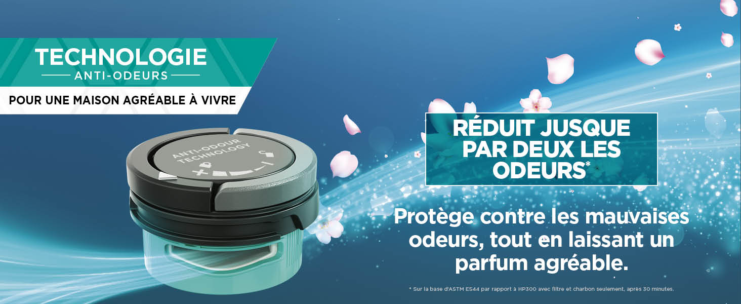 Shark NeverChange jusqu'à 5 ans Purificateur d'air MAX intérieur, Couvre 130m²