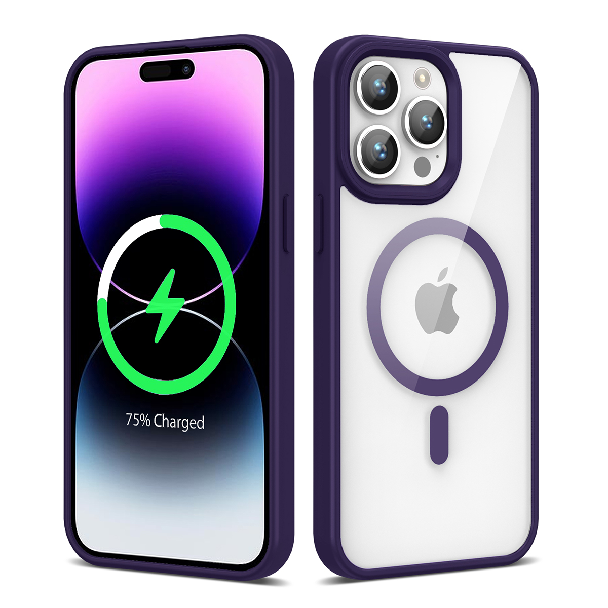 Apple iPhone 14 Pro Max Kılıf M-safe Wireless Şarj Özellikli Silikon Zore Ege Kapak - 2