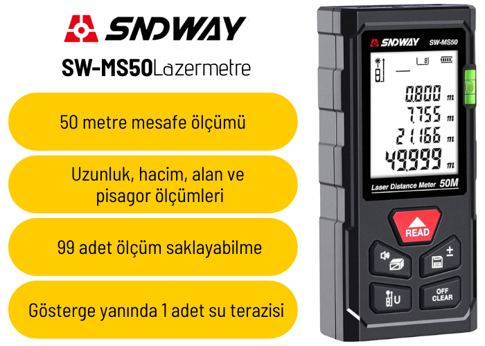sndway sw-ms50 lazermetre