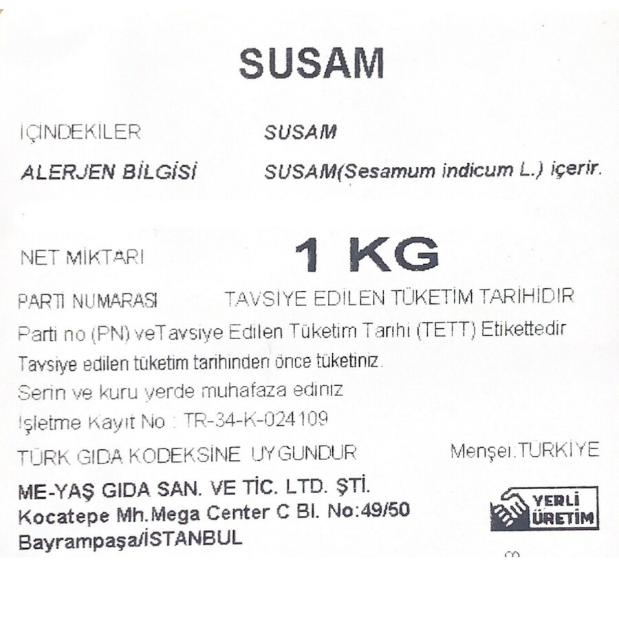 Susam 1 Kg - 3