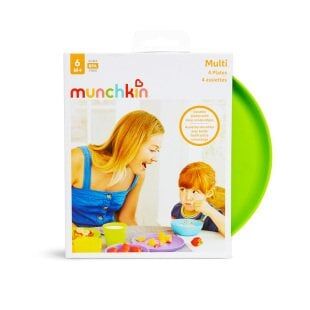 Munchkin Bebek Beslenme Tabağı | 4 Adet | 6 Ay+ | Renkli | BPA İçermez görsel