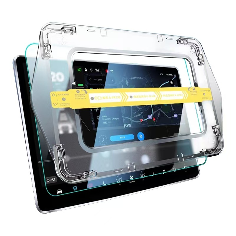 BYD 12.8 inç Araç Multimedya Ekran Koruyucu Uygulama Aparatlı Zore Premium Temperli Cam Ekran Koruyucu - 2