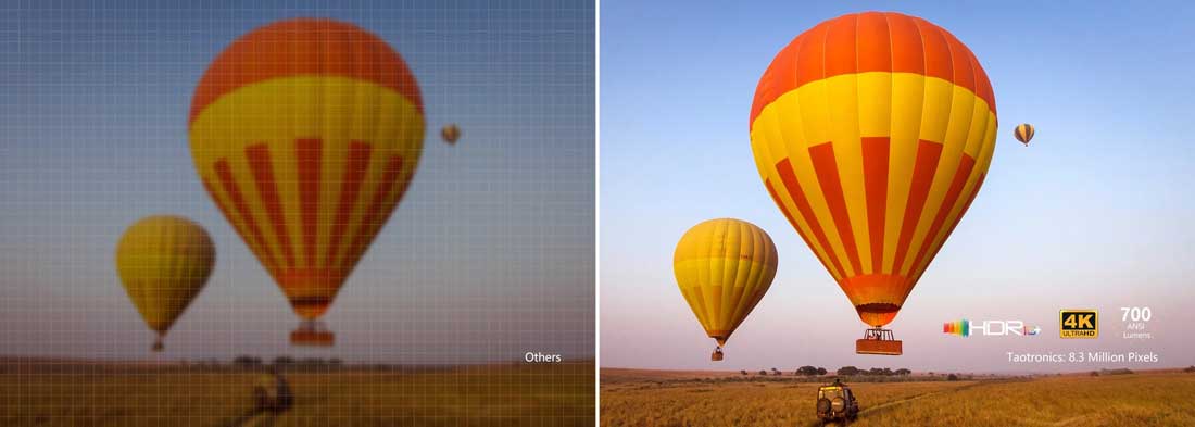 TaoTronics TT-SP011 full hd & 4k kıyas