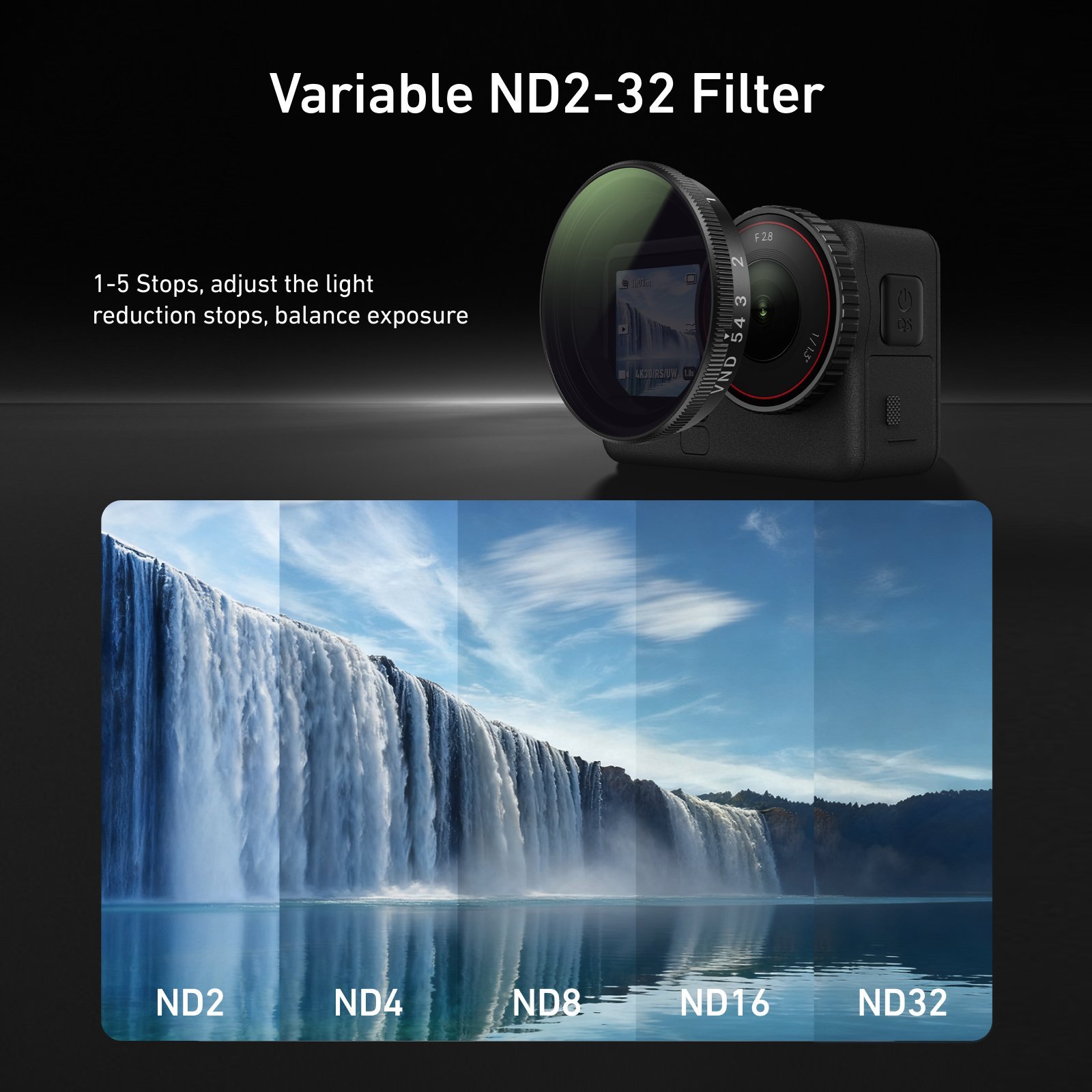 TELESIN Osmo Action 6 vnd filtre