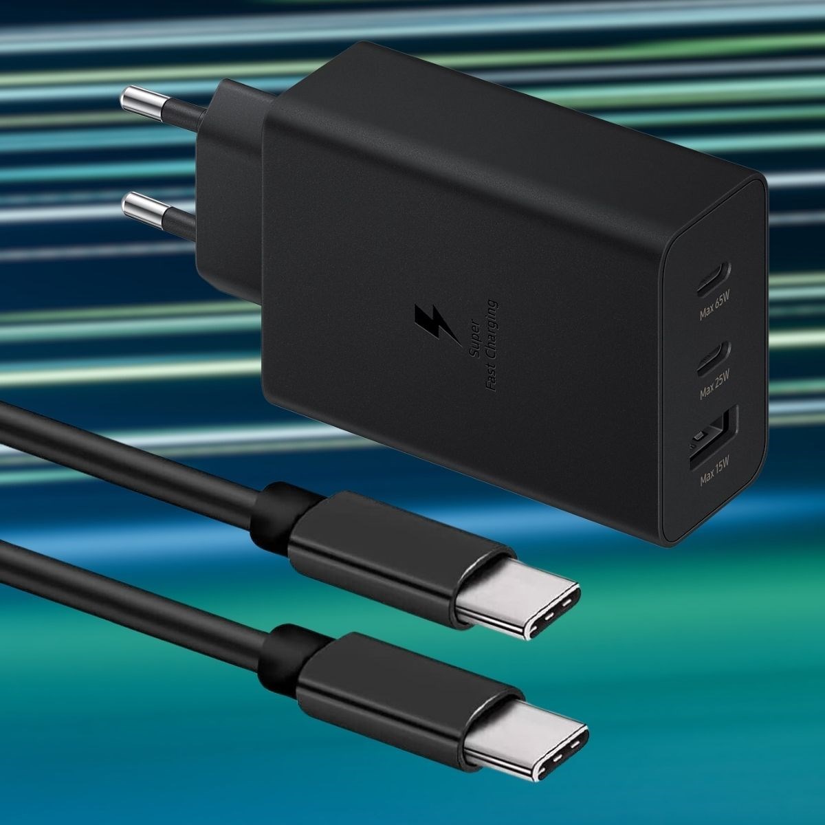 ANKAVERSE® 65W Hızlı Şarj Edebilen TYPE C uçlu Şarj Aleti - Görünüm 1