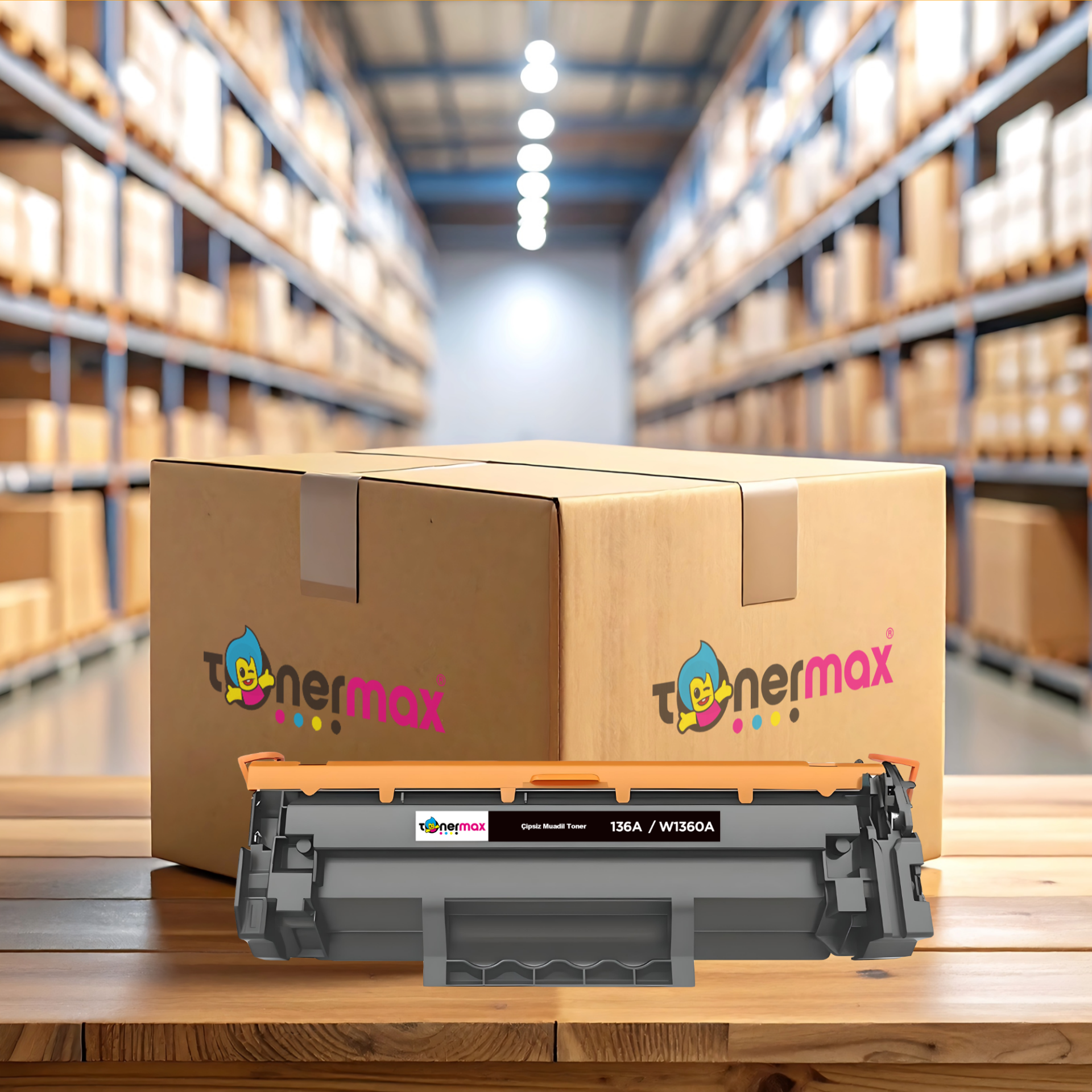 hp 136a-w1360a muadil toner - çipli 10'lu avantaj paket