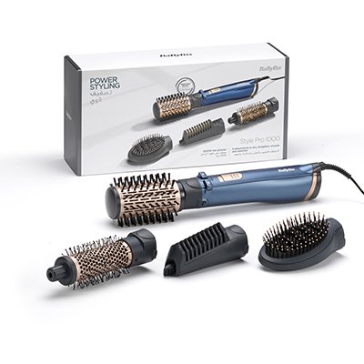 BaByliss AS965E StylePro 1000W Döner Başlıklı Hava Üflemeli Saç Şekillendirici Seti