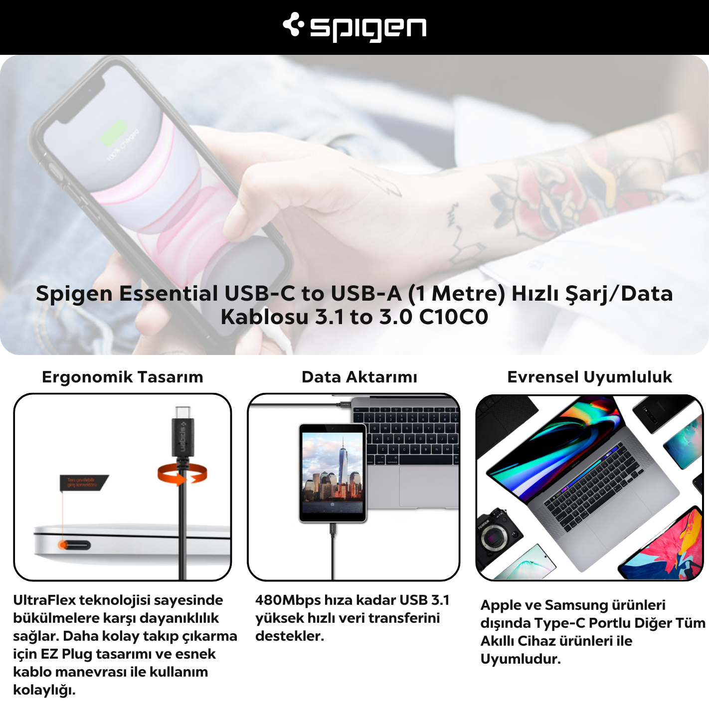 Şarj Kablosu Özellikleri