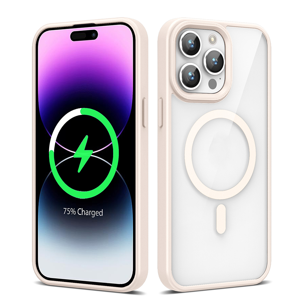 Apple iPhone 14 Pro Max Kılıf M-safe Wireless Şarj Özellikli Silikon Zore Ege Kapak - 6