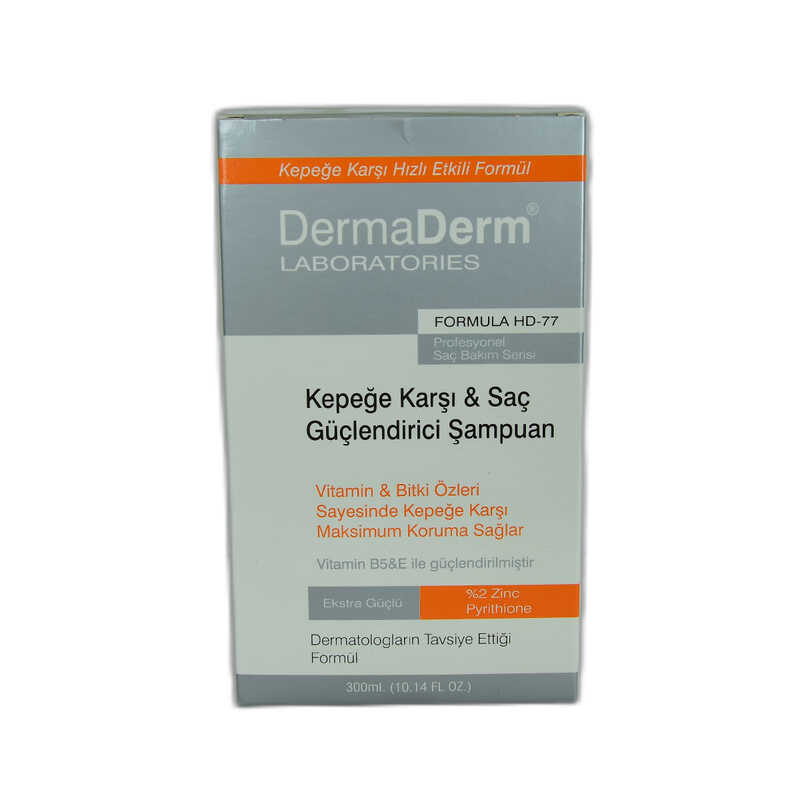 DERMADERM KEPEĞE KARŞI  VİTAMİN VE BİTKİ ÖZLÜ ŞAMPUAN 300 ML