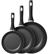 Berghoff 1100097 - Paket de 3 tava 20-24-28 cm, yapışmaz kaplama, ergonomik sap,...