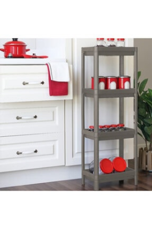 ANKAVERSE® GRİ - ANTRASİT DİKDÖRTGEN RAF ÜNİTESİ PLASTİK (5286)