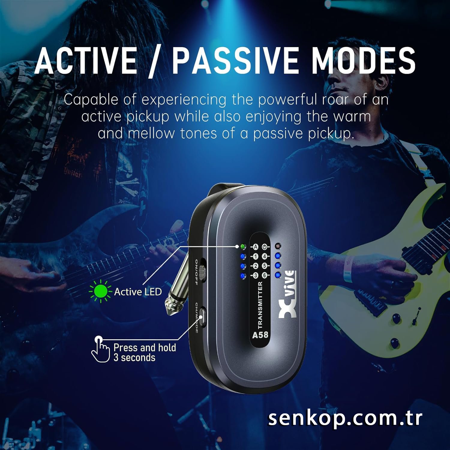 xvive a-58 gitar telsizi