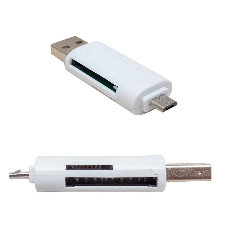 Powermaster USB To Micro USB + Kart Okuyucu Otg Çevirici