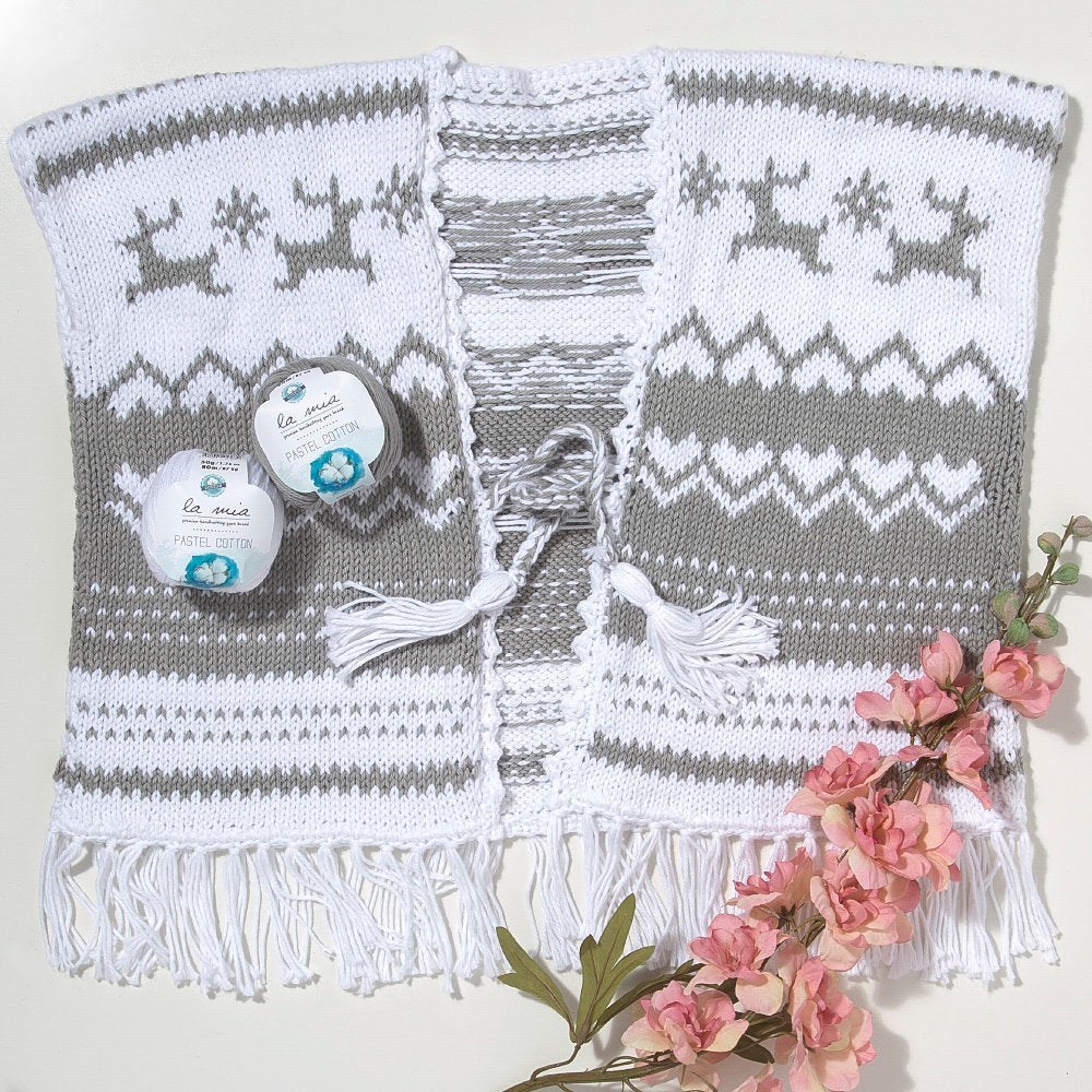 Pamuk el örgü ipi detayı