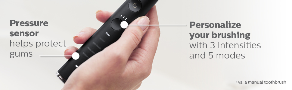 person holding black handle of toothbrush