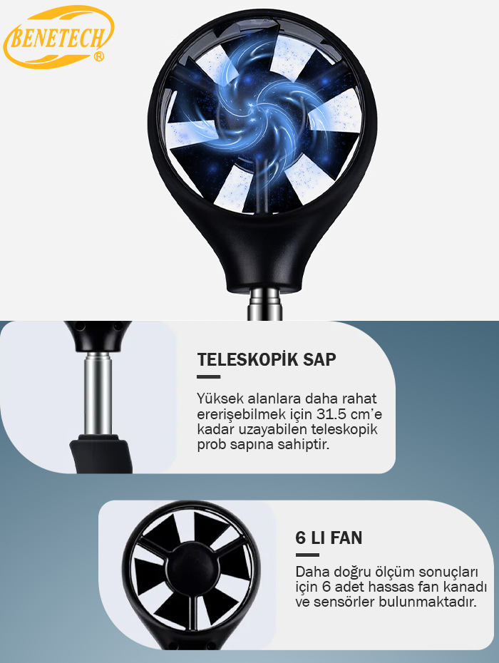 dijital anemometre