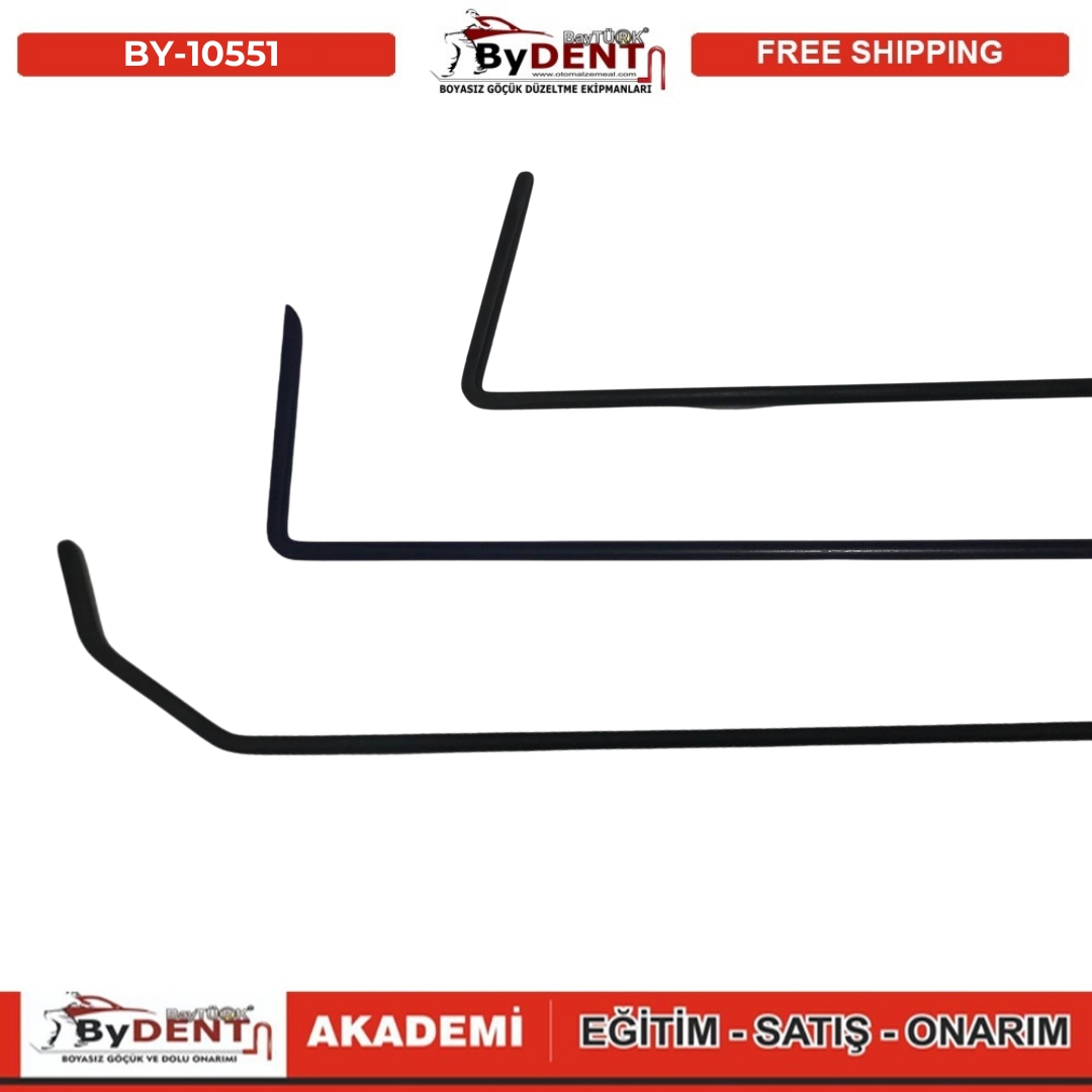 pdr, tools, göçük, düzeltme, kuşak arası, boyasız göçük, boyasız göçük düzeltme, pdr tools, otomalzemeal, bydent, göçük düzeltme ekipmanı,